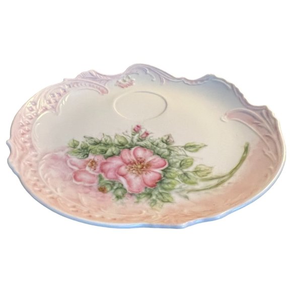 RARE! Vtg Set Charming Floral Snack Plates 4 Colors. Heart-achingly Sweet! 9.5" - Picture 9 of 16